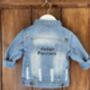 Baby/Toddler Denim Jacket With Embroidered Name, thumbnail 4 of 7