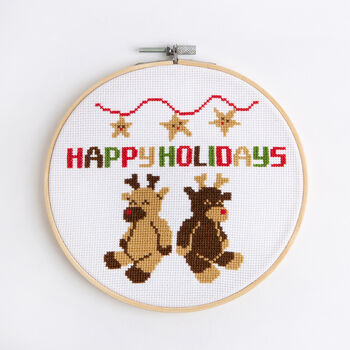 Reindeer Christmas Cross Stitch Kit Seven', 2 of 5