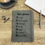 Personalised Acrostic Teacher Notebook, thumbnail 1 of 3