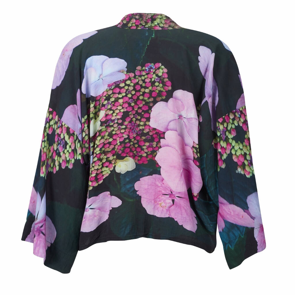 Hydrangea Lightweight Viscose Kimono Top By LAGOM | notonthehighstreet.com