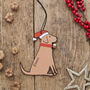 Fox Red Labrador Dog Christmas Decoration Personalisation Available, thumbnail 3 of 5