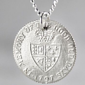 In Memory Of The Good Old Days Sterling Coin Pendant, 2 of 4