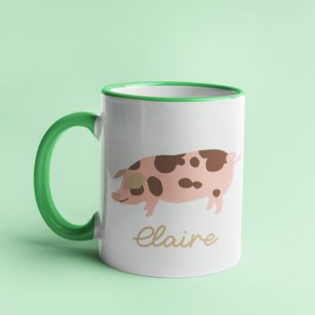 Pig Personalised Mug, 3 of 5