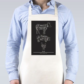 Butcher Cuts Personalised Apron, 2 of 4