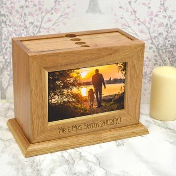 Wooden Personalised Photo Frame Library Gift, 2 of 4