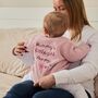 Personalised Mummy's Little Girl Pink Cardigan, thumbnail 4 of 4