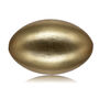 Gold Foil Full Cowhide Leather Rugby Ball, thumbnail 1 of 2