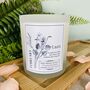 February Violet Birth Flower Personalised Candle, thumbnail 3 of 11