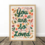 Woodland Your Are So Loved Art Print, thumbnail 5 of 7