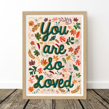 Woodland Your Are So Loved Art Print, 5 of 7