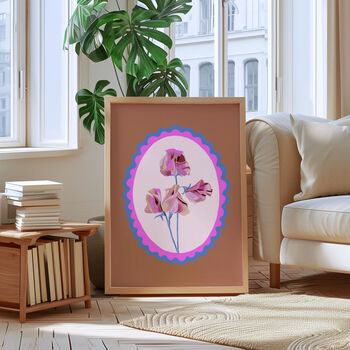 Sweet Pea Art Print Truffle, 2 of 5