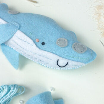 Sew Your Own Wilma The Whale Felt Sewing Kit, 9 of 9