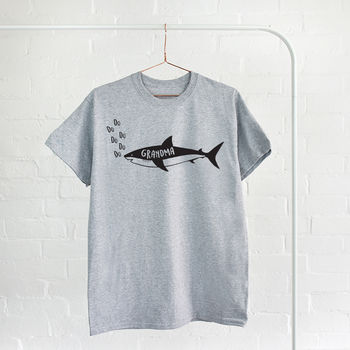 Adult And Children's Shark T Shirt Set, 9 of 12