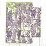 Wisteria Organic Cotton Tea Towel, thumbnail 3 of 4