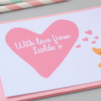 12 Personalised Kitten Love Note Cards, 2 of 3