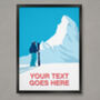 Personalised Skiing Poster, thumbnail 1 of 7