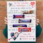 Personalised Valentines Chocolate Message Photo Board, thumbnail 1 of 4