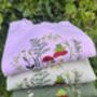 Whimsical Frogs And Toadstools Embroidered Sweatshirt, thumbnail 2 of 7