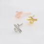 Tiny Cactus Stud Earrings In Sterling Silver, thumbnail 5 of 12