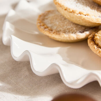 White Frilled Cake Plate, 3 of 4