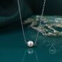Freshwater Pearl Necklace In Sterling Silver, thumbnail 1 of 11