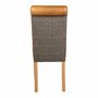 Leather Uist Tweed Country Baby Rollback Dining Chair, thumbnail 3 of 3