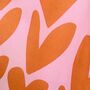 Pink / Orange Hearts Tote Bag, thumbnail 3 of 3