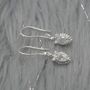 Rainbow Moonstone Teardrop Earrings: Silver Or Gold, thumbnail 6 of 9