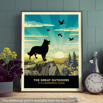 Limited Edition Border Collie Print: Dog Lovers Gift, 9 of 9