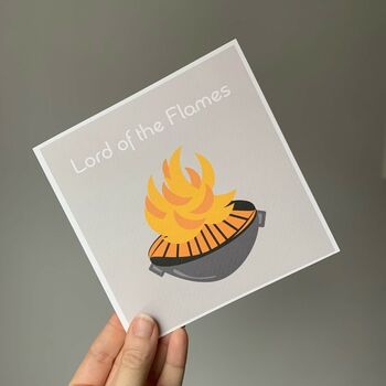 Lord Of The Flames Card Birthday/Father's Day Card, 2 of 2