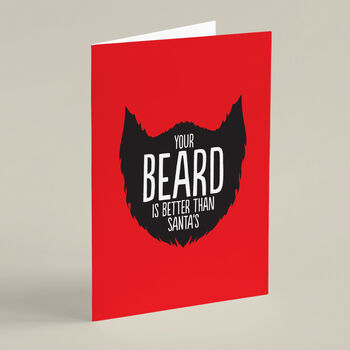 'Better Beard Than Santa' Christmas Card, 5 of 5
