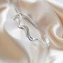 Sterling Silver Surf Cuff Bangle, thumbnail 4 of 8