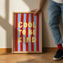 Cool To Be Kind Stripe Kids Print Nursery Playroom, thumbnail 3 of 3