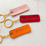 Personalised Leather Keyring Gift For Her, thumbnail 2 of 8