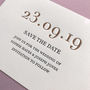 Letterpress Save The Date Cards: Lynton, thumbnail 2 of 3