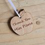 Personalised 'Thank You' Teacher Decoration And Card, thumbnail 4 of 4