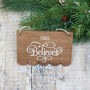 Personalised Believe In Santa Sign White, thumbnail 2 of 4