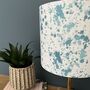 Azure Blue Abstract Paint Splat Lampshades, thumbnail 2 of 6