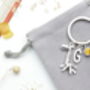 Personalised Giraffe Keyring Cute Animal Keyring, Daughter Gift, thumbnail 4 of 9