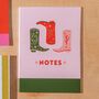 A5 Cowboy Boots Notebook, thumbnail 1 of 4