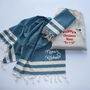 Soft Cotton Tea Towel, Personalised Christmas Gift Set For Her, thumbnail 1 of 5