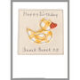 Personalised Duck New Baby Boy / 1st Birthday Card, thumbnail 7 of 8