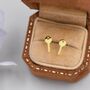 Sterling Silver Extra Tiny Key Stud Earrings, thumbnail 2 of 11