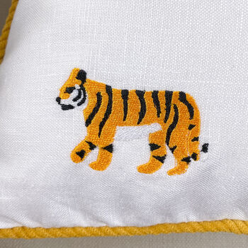 Children's Safari Embroidered Nursery Cushion, 8 of 8