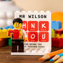 Science Teacher Lego® Brick Minifig Gift, Personalised Stem Teacher Gift With Custom Minifigs, thumbnail 1 of 12