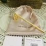 Gold Candle Snuffer In A Satin Bag, thumbnail 1 of 4