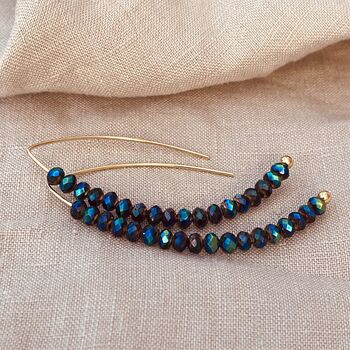 Crystal Threader Earrings, 6 of 8