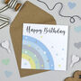 Over The Rainbow Birthday Card Blue, thumbnail 1 of 8