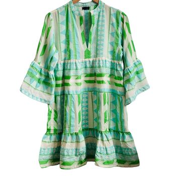 Aztec Short Neon Summer Dress, 4 of 10