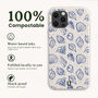 Cobalt Sea Shells Eco Phone Case, thumbnail 2 of 8